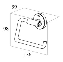 Dimensions d''un porte-papier toilette