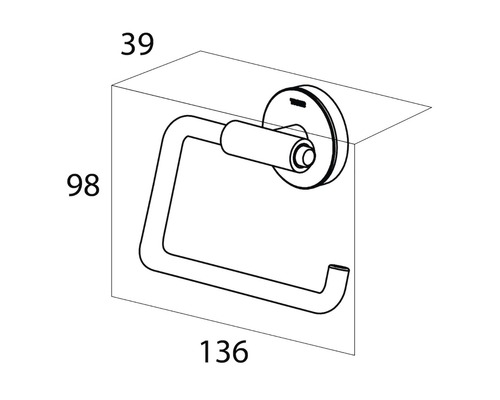 Dimensions d''un porte-papier toilette