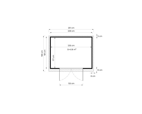 Plan d''un abri de jardin avec dimensions