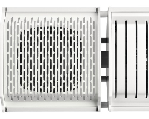 Vue détaillée d''un ventilateur avec couvercle perforé