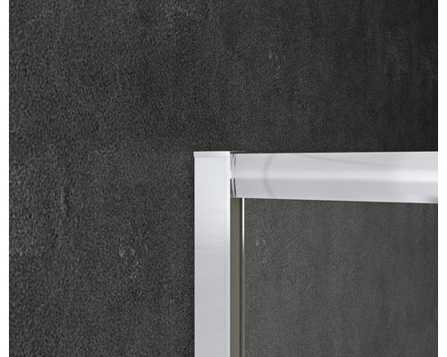 Vue détaillée d''une cabine de douche avec cadre