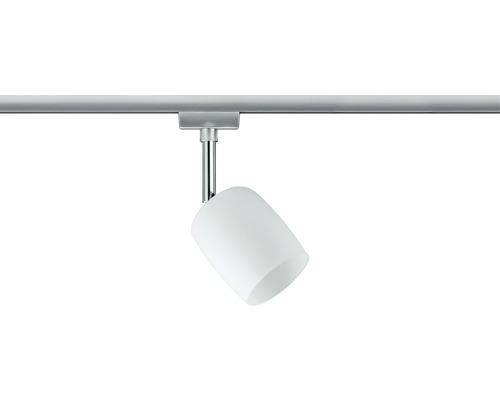 Schienensystem Spot mit weissem Lampenschirm