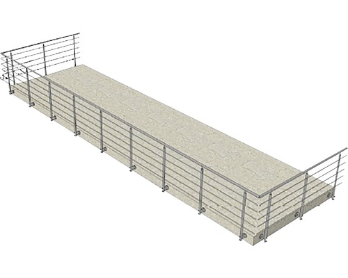 Illustration d''un garde-corps de pont en métal