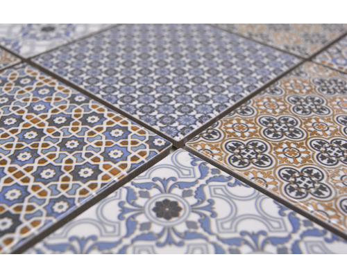 Motif de carreaux décorés