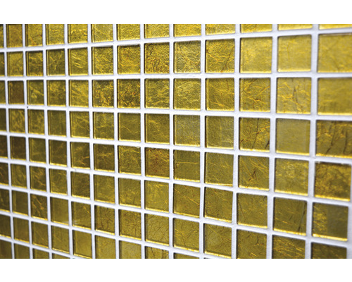 Vue détaillée de carreaux de mosaïque carrés