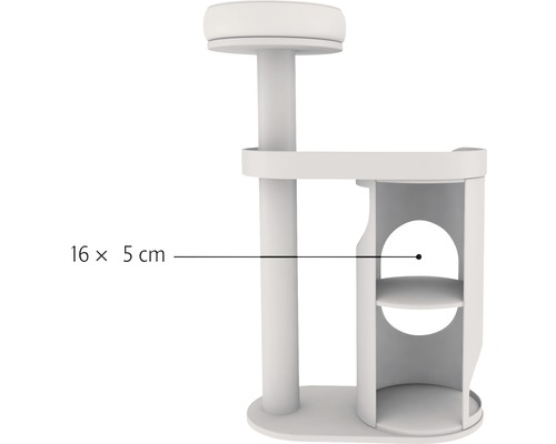 Arbre à chat avec surfaces de couchage et niche