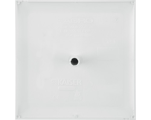 Detailansicht einer Installationsdose aus Kunststoff