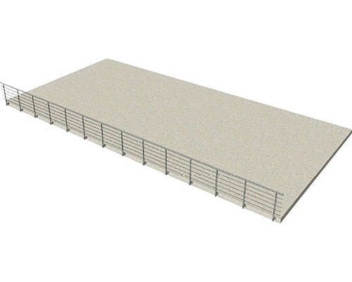 Illustration d''une terrasse avec une balustrade.