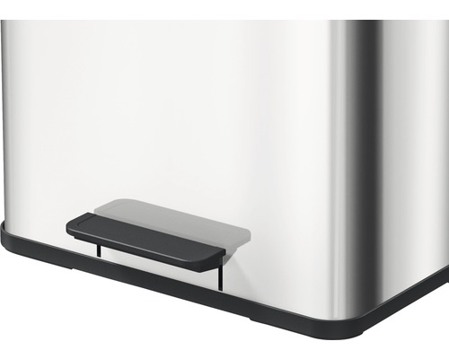 Vue détaillée d''une poubelle à pédale en métal