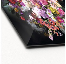 Detailansicht eines Acrylglasbildes mit Blumenmotiv
