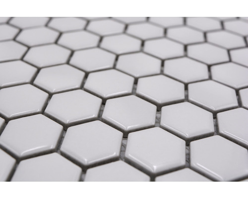 Gros plan de carreaux de mosaïque hexagonaux