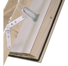 Escalier escamotable Menos épicéa haute isolation avec cadre métallique 120x60 cm-thumb-3