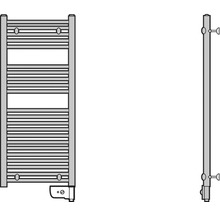 Radiateur de salle de bains Doris blanc 2012 998x480 mm max. 500 W