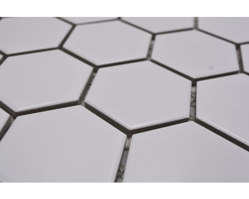 Carreaux hexagonaux, gros plan