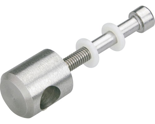 Entretoise en acier inoxydable avec filetage et rondelles en plastique