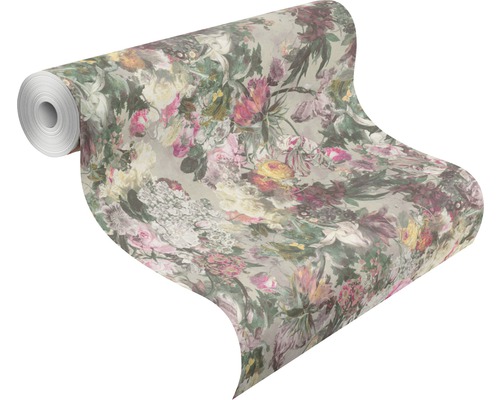 Rouleau de papier peint avec motif floral