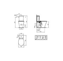Ideal STANDARD Tiefspül-WC zu Kombi Connect Air Aquablade weiß stehend E013701-thumb-1