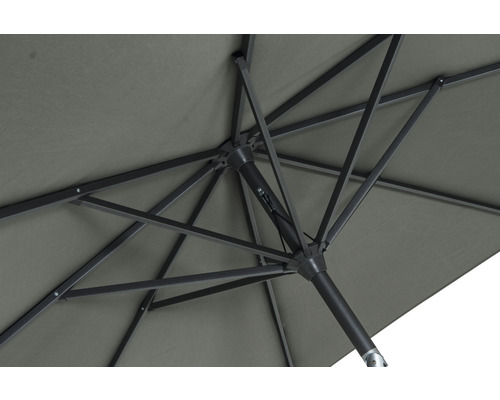 Vue du dessous d''un parasol avec armature