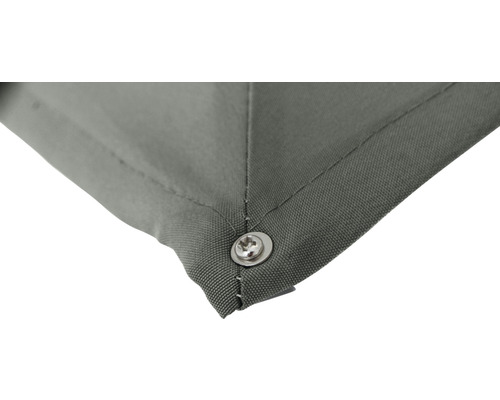 Gros plan d''un toit de pavillon gris avec vis