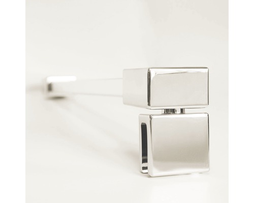 Support de verre carré pour cabines de douche