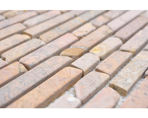 Mosaikfliesen aus Naturstein, Staboptik