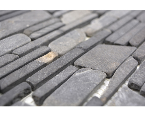 Gros plan de carreaux de mosaïque en pierre naturelle