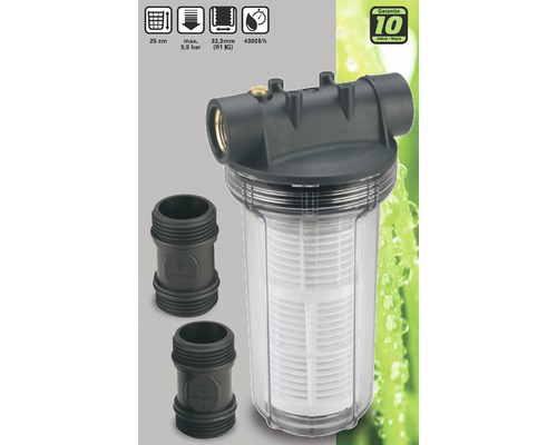 Filtre à eau domestique avec deux raccords et garantie