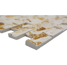 Parement en pierre naturelle avec motif rectangulaire
