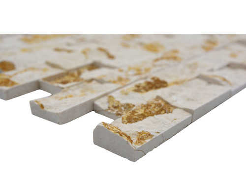 Parement en pierre naturelle avec motif rectangulaire