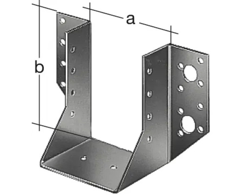 Support de poutre métallique avec trous de fixation