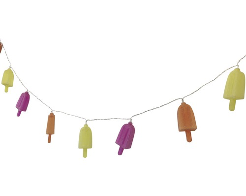 Lichterkette mit Eis am Stiel Motiven