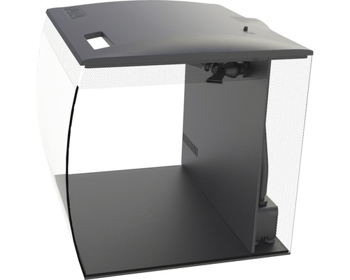 Rechteckiges Aquarium mit Abdeckung