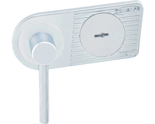 Sécurité de fenêtre avec bouton rotatif et clé