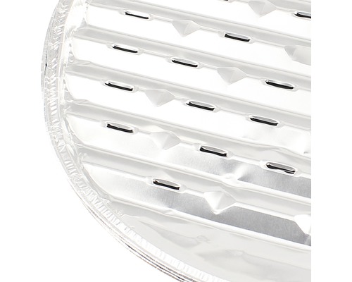 Grillplatte aus Aluminium mit Rillen