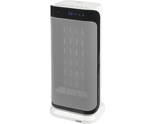 Radiateur blanc avec affichage numérique de la température