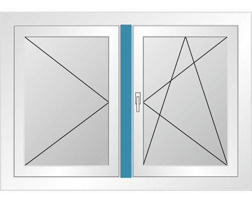 Fenster mit zwei Flügeln