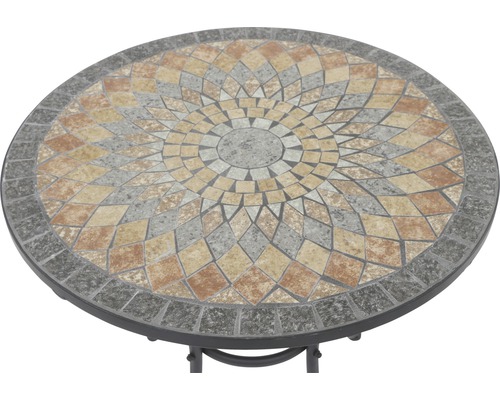 Table ronde en mosaïque pour l''extérieur