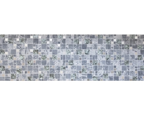 Mosaïque de carreaux avec des pierres carrées dans différentes nuances de gris