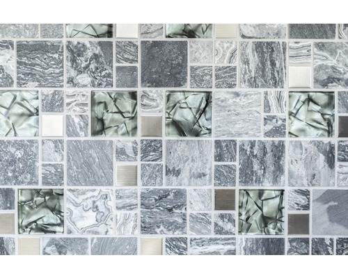 Carreaux de mosaïque avec aspect pierre et verre