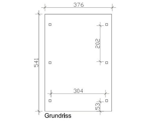 Plan avec indications de mesure