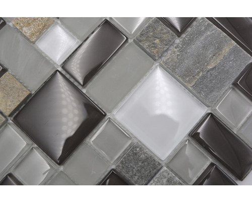 Mosaïque avec aspect verre et pierre