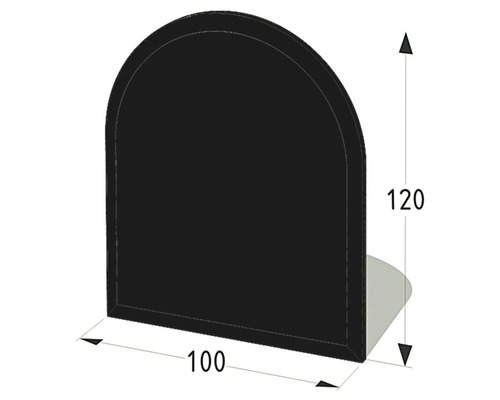 Schreibtisch-Kabeldurchlass mit den Massen 100 x 120 Millimeter