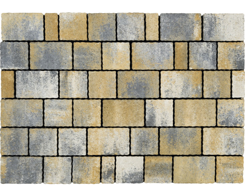 Pavés autobloquants en pose à joints croisés