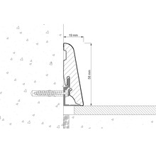 Sockelleiste Eiche weiss 19x58x2400 mm-thumb-1 Sockelleiste Eiche weiss 19x58x2400 mm-thumb-1