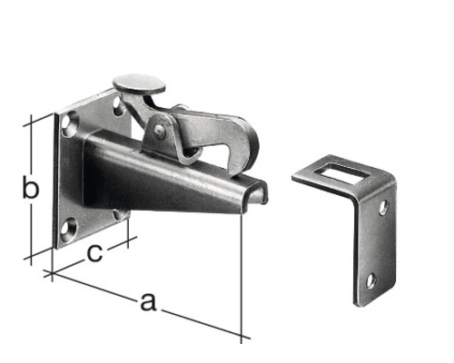 Verrou avec équerre