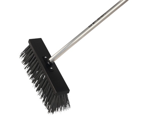 Balai de rue avec manche en métal