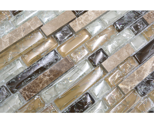 Carreaux de mosaïque en verre et en pierre naturelle