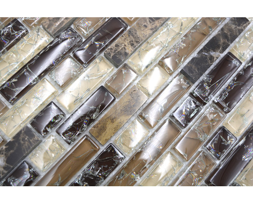 Mosaikfliesen aus Glas und Stein