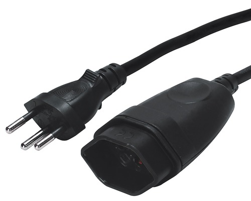 Gerätekabel mit Stecker Typ F und Gerätebuchse C13