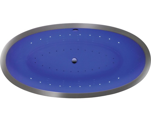Baignoire balnéo ovale avec jets et points lumineux